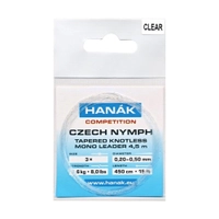 HANAK Competition Tapered Knotless Mono Czech Nymph Leader Thumbnail HANAK Competition Tapered Knotless Mono Czech Nymph Leader