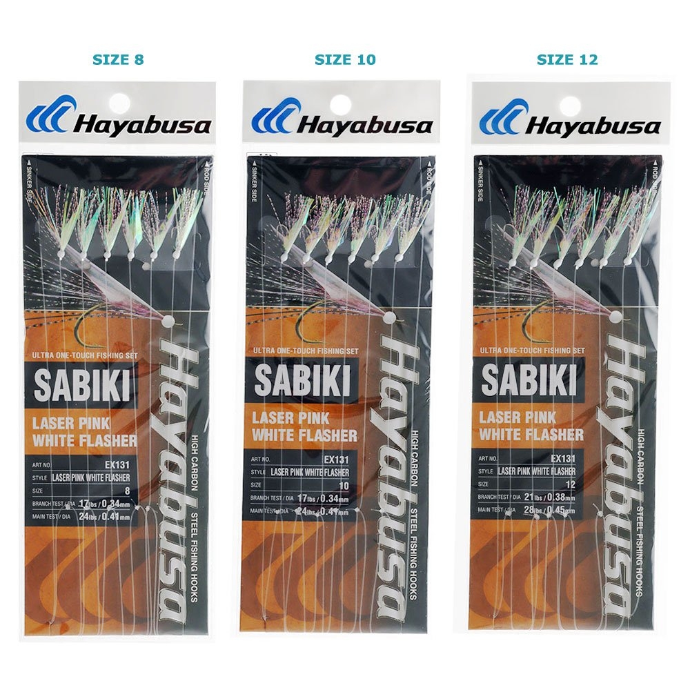 Hayabusa EX131 Laser Pink White Sabiki Rig