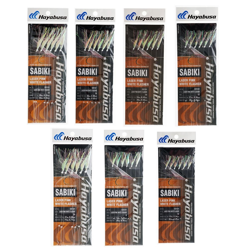 Hayabusa EX131 Laser Pink White Sabiki Rig