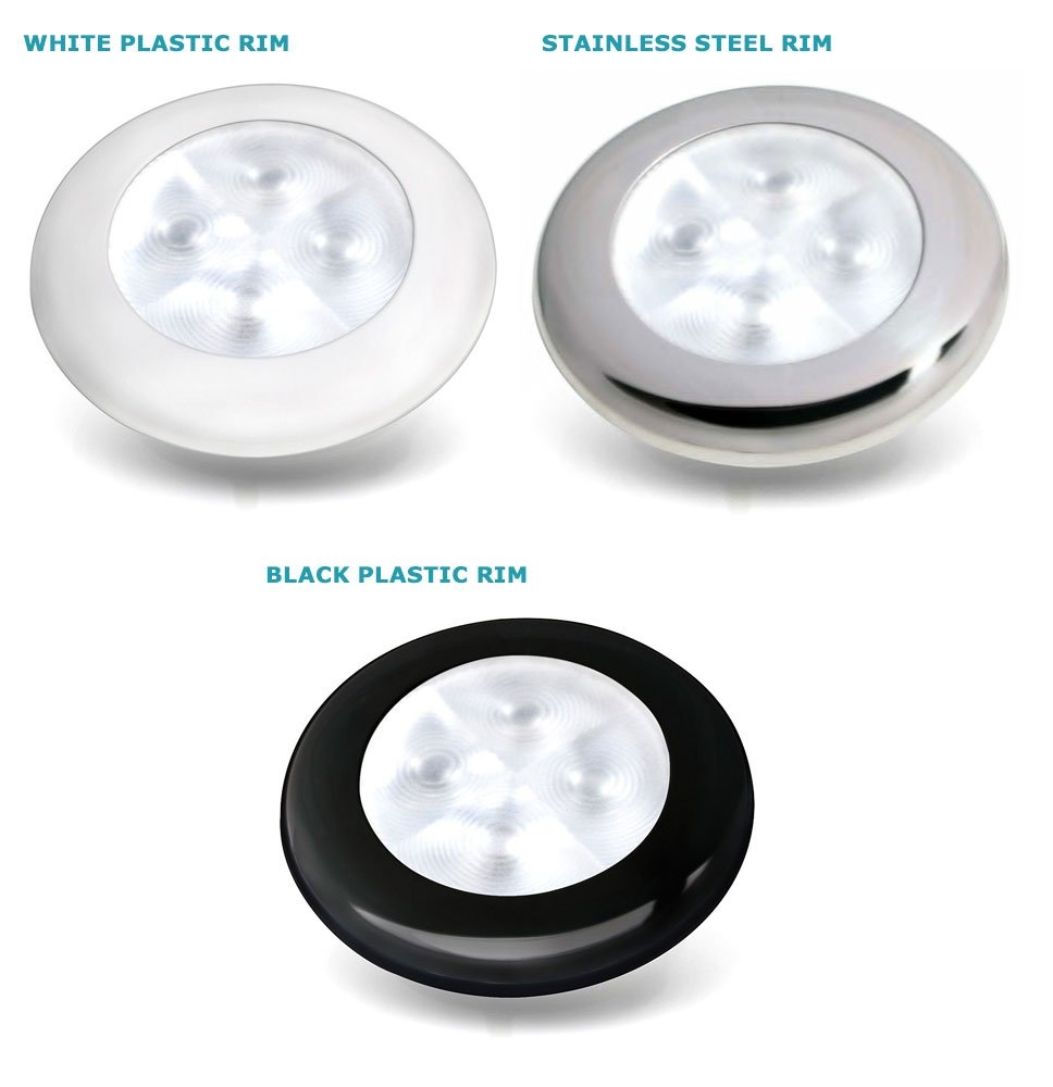 Hella Marine Warm White LED Enhanced Brightness Round Courtesy Lamp