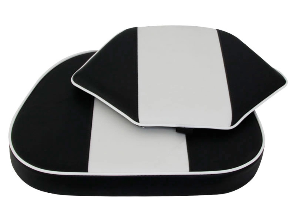Hi-Tech Upholstery for 1500 Boat Seat Black/White Hi-Tech Upholstery for 1500 Boat Seat Black/White