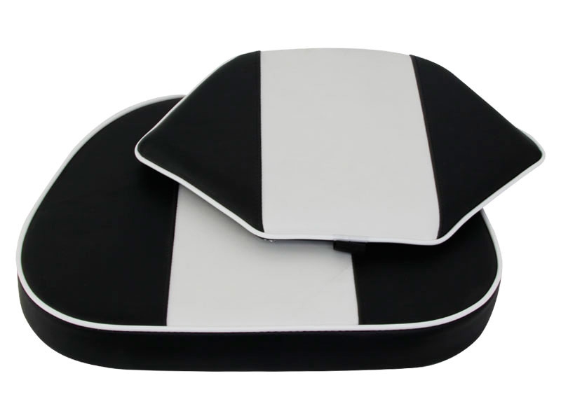 Hi-Tech Upholstery for 1500 Boat Seat Black/White - Missing screws