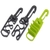 Dive Regulator Hose Holder Side Release Black