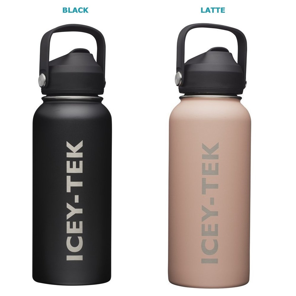 Icey-Tek Insulated Water Bottle with Straw Lid 950ml