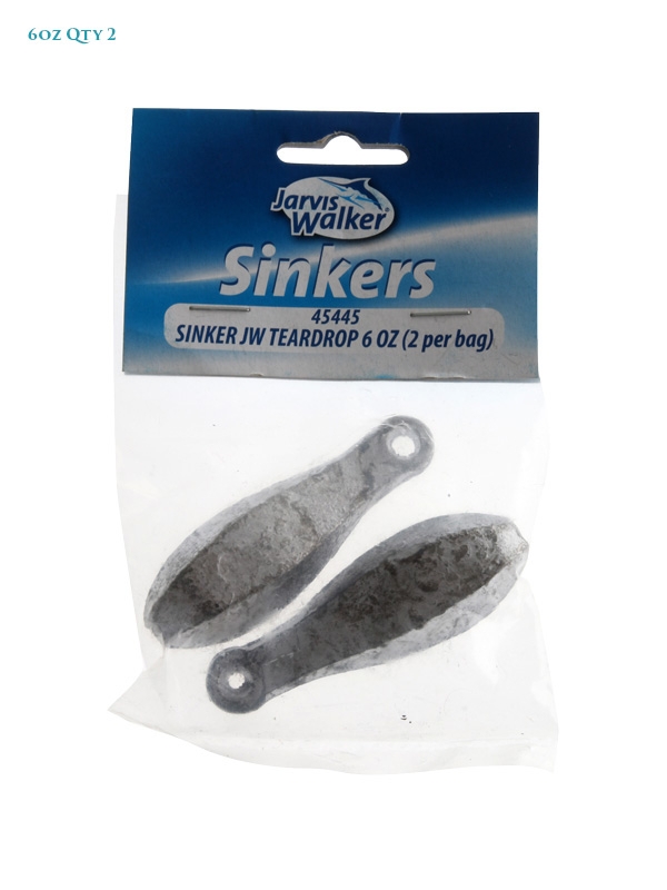 Jarvis Walker Teardrop Sinkers Value Pack
