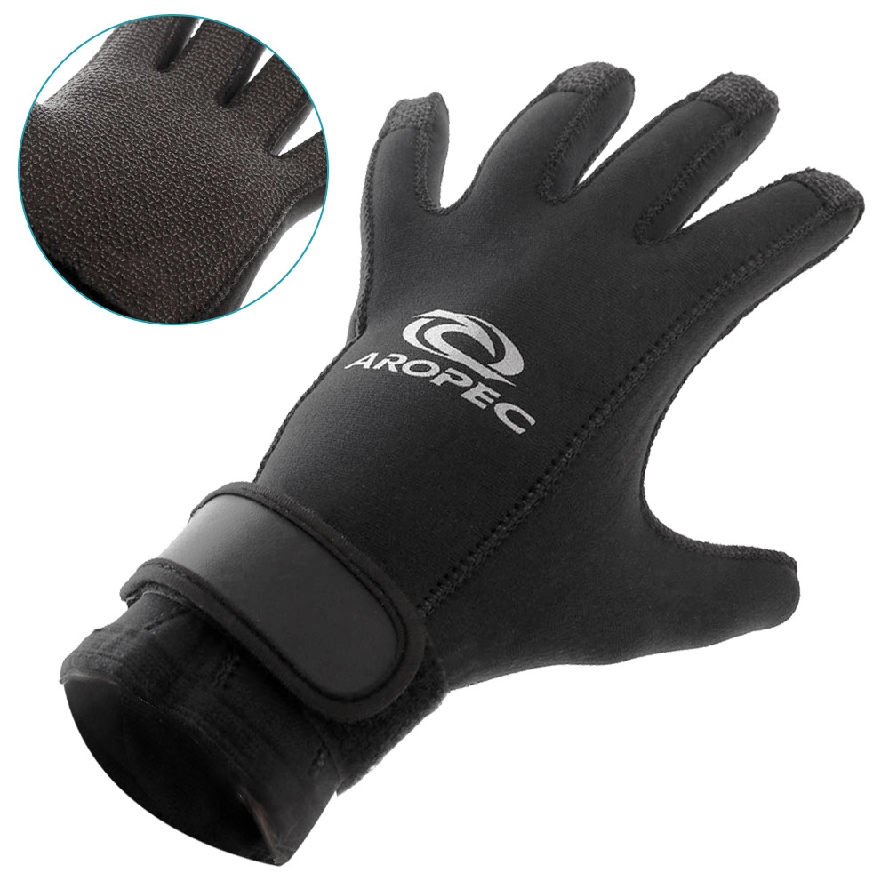 Aropec Reinforced Kevlar Dive Gloves with Buckle Hook-and-Loop Strap 3mm Aropec Reinforced Kevlar Dive Gloves with Buckle Hook-and-Loop Strap 3mm