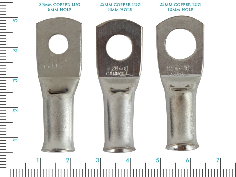 Battery Cable Copper Crimp Lugs