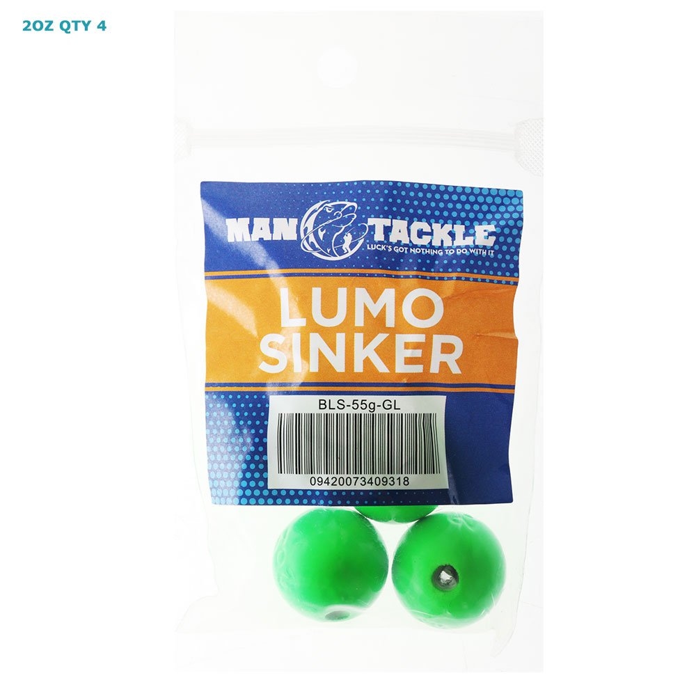 ManTackle Ball Sinkers Green Lumo