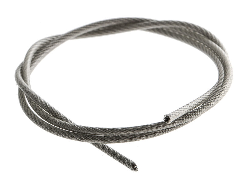 ManTackle 7x7 Coated Stainless Wire Leader Trace 1.35mm 148kg per Metre