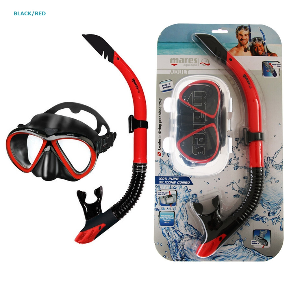 Mares Bonito Adult Silicone Dive Mask and Snorkel Set