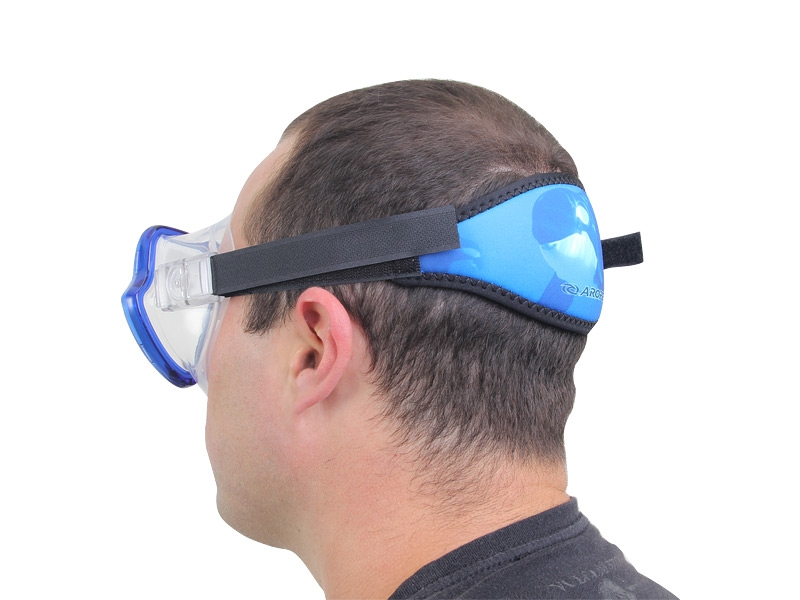 Aropec Neoprene Dive Mask Strap Blue