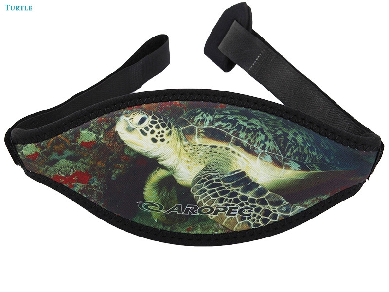 Aropec Neoprene Dive Mask Strap 5mm Sea Turtle