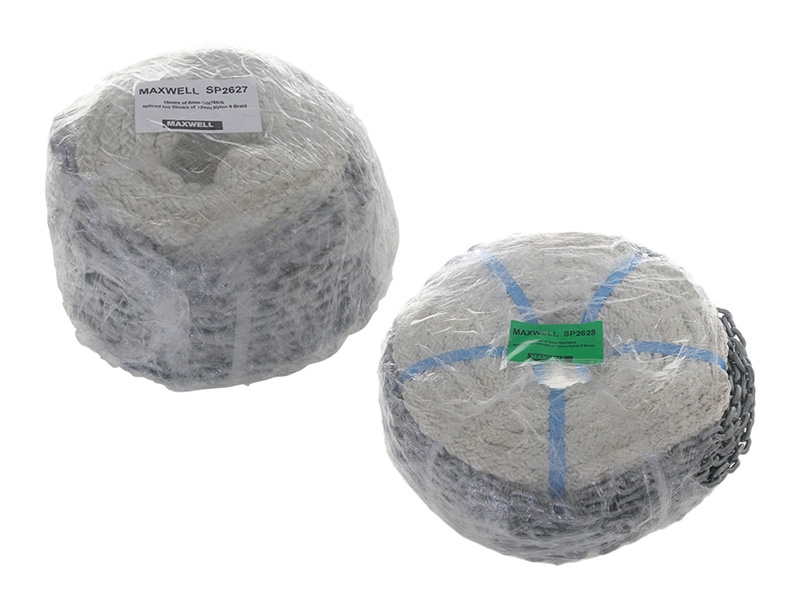 Maxwell Spliced 150-200m Rope with Chain Anchor Pack