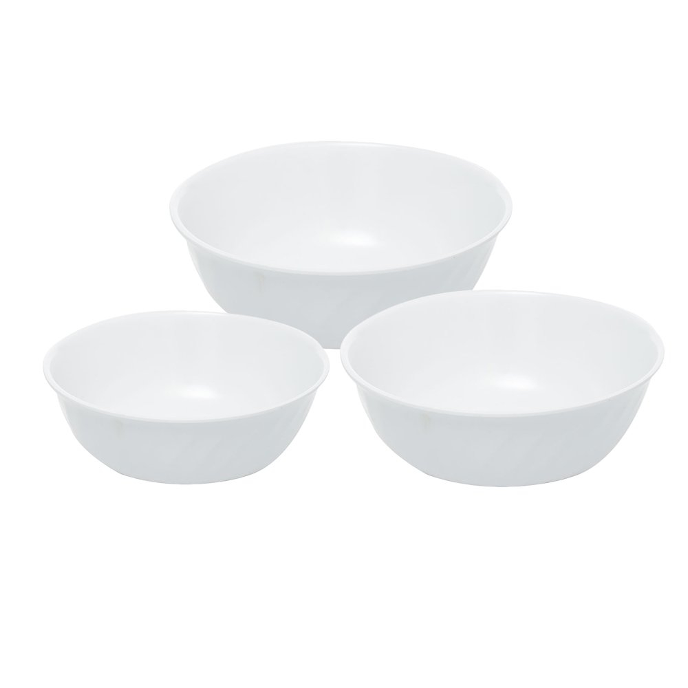 Shatter-Resistant Melamine Dinner Bowl White