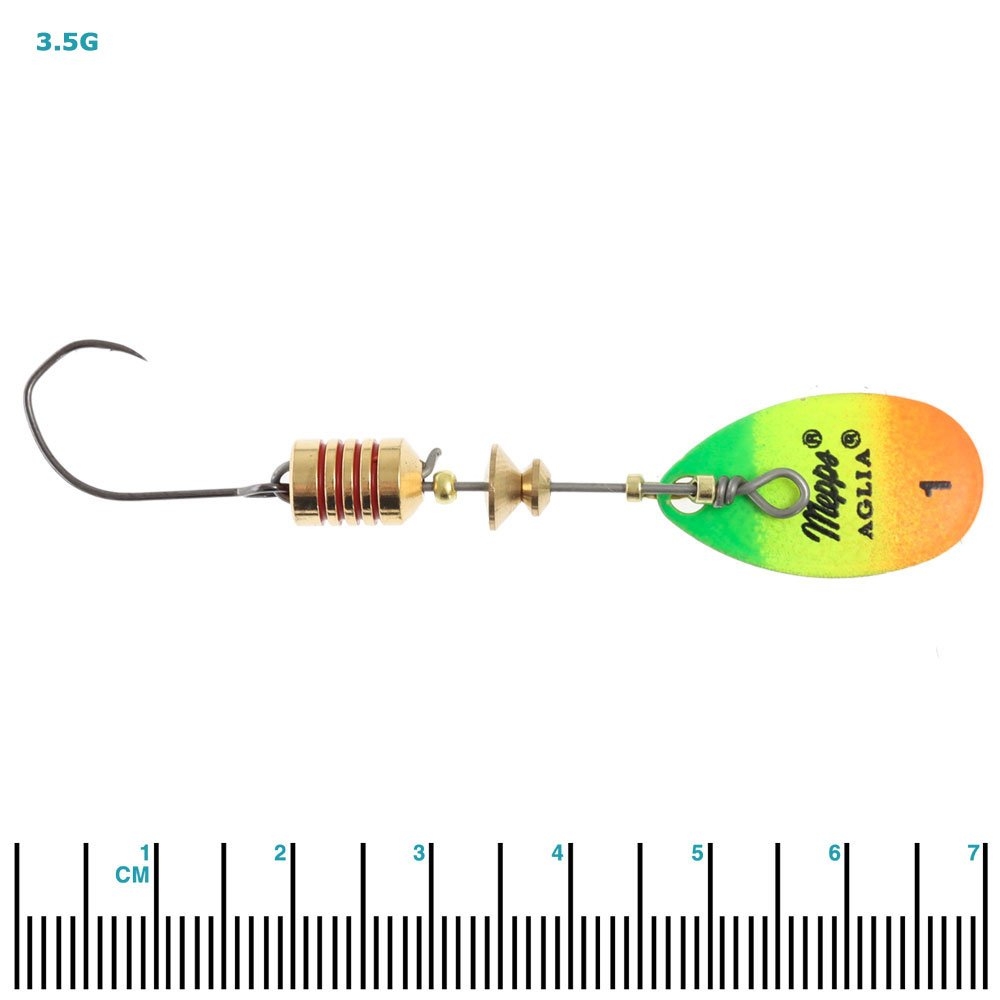 Mepps Aglia French Spinner Lure Single Hook Tiger Gold