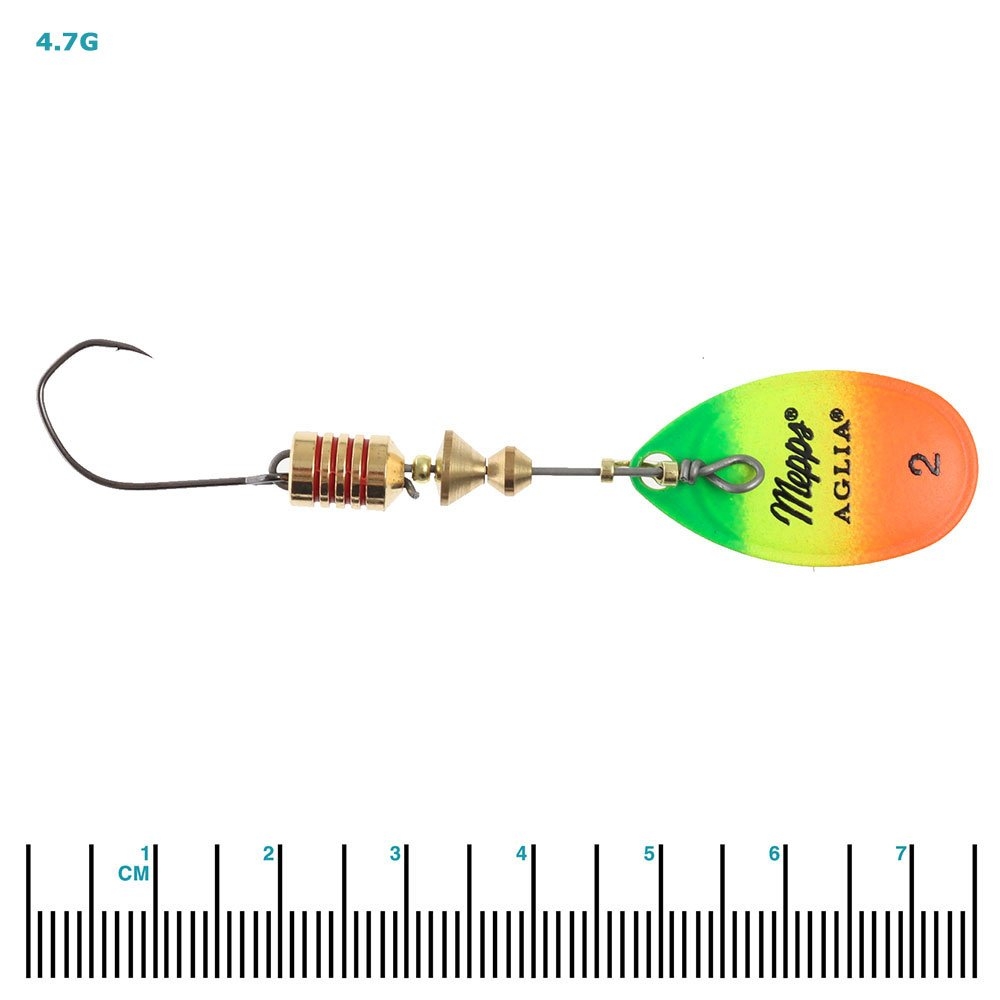 Mepps Aglia French Spinner Lure Single Hook Tiger Gold