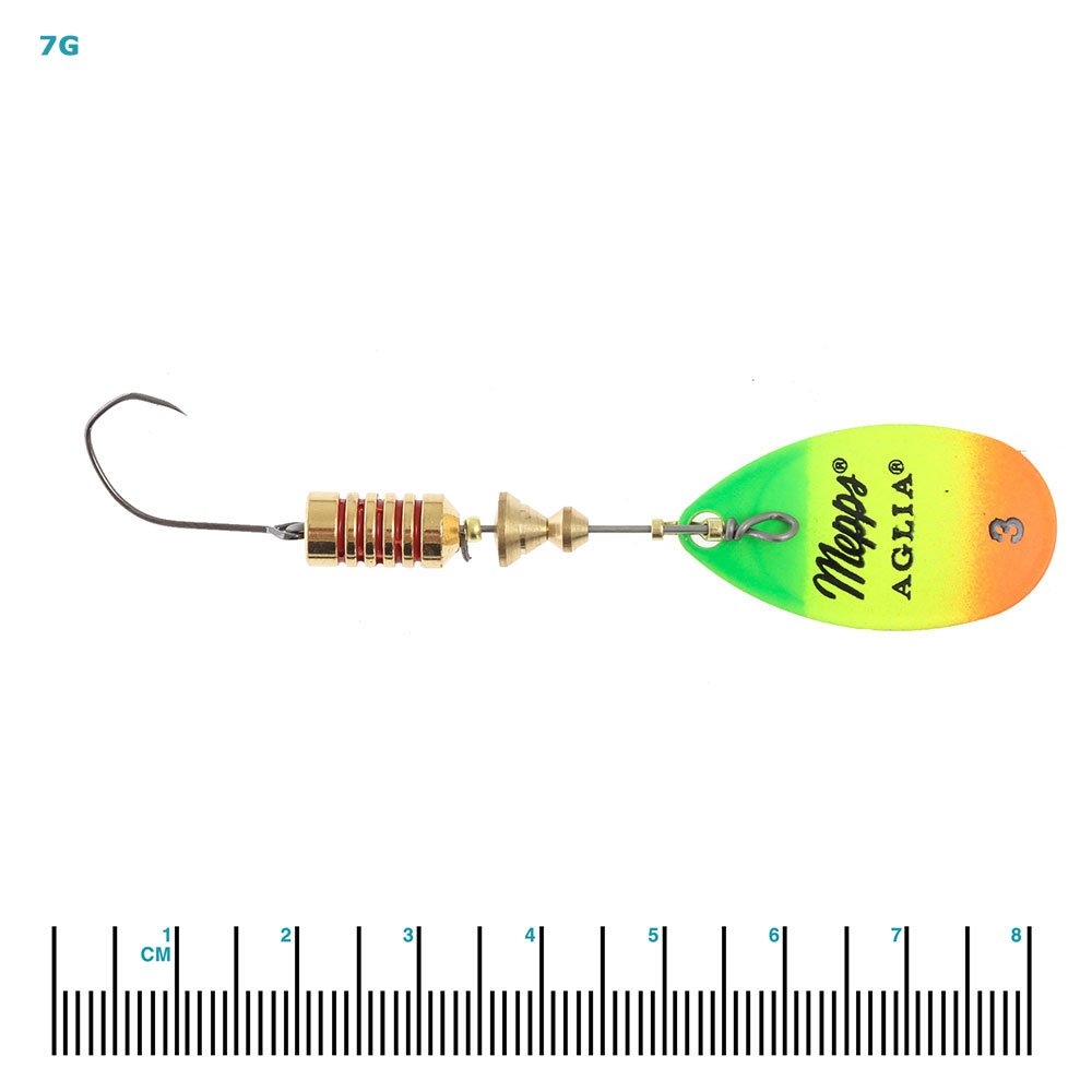 Mepps Aglia French Spinner Lure Single Hook Tiger Gold