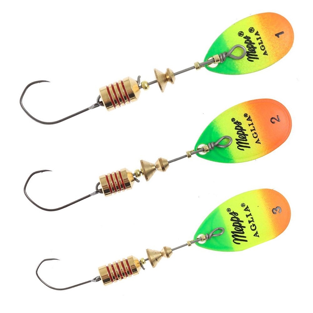 Mepps Aglia Spinner Lure Tiger Gold Blade Single Hook