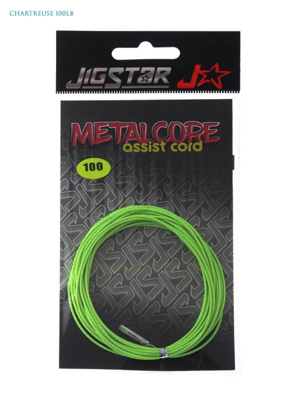 Jig Star Metalcore Assist Cord 3m Chartreuse