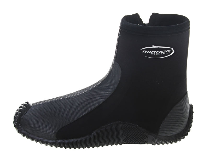 Mirage Zipper Dive Boots 5mm Black US8