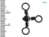 Mustad Mini 3-Way Cross Barrel Canal Swivels Thumbnail Mustad Mini 3-Way Cross Barrel Canal Swivels