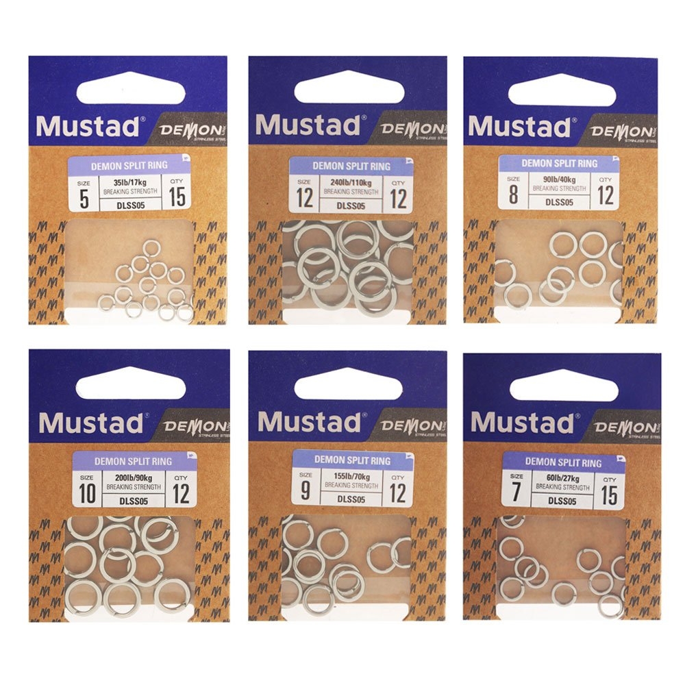 Mustad Demon DLSS05 Stainless Steel Split Rings