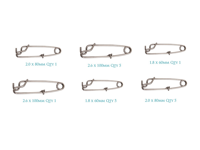Nacsan Stainless Shark Clips Qty 5