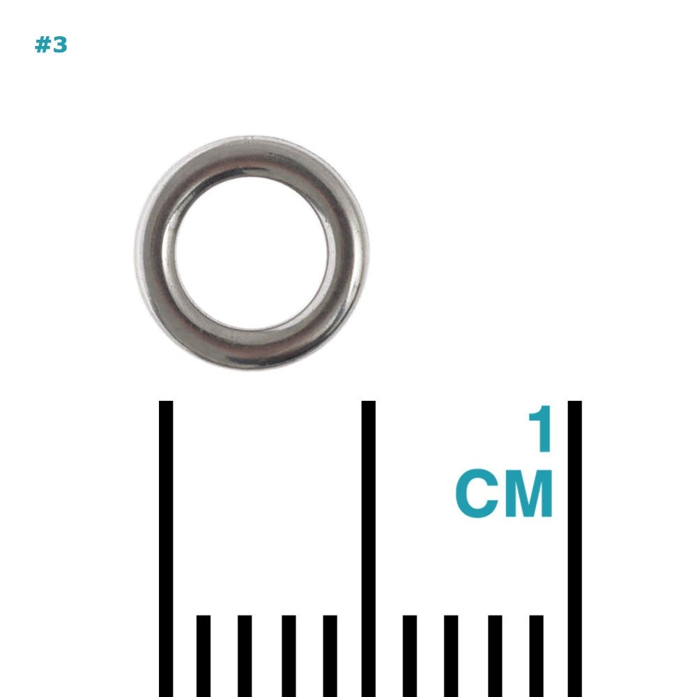 NOEBY Heavy Duty Stainless Solid Rings Qty 50