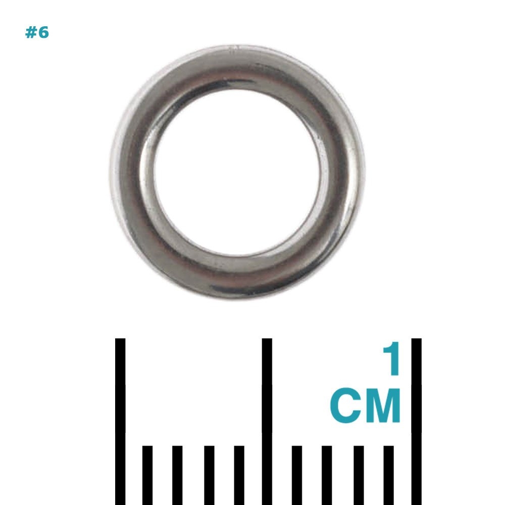 NOEBY Heavy Duty Stainless Solid Rings Qty 50