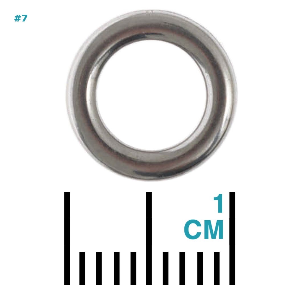 NOEBY Heavy Duty Stainless Solid Rings Qty 50