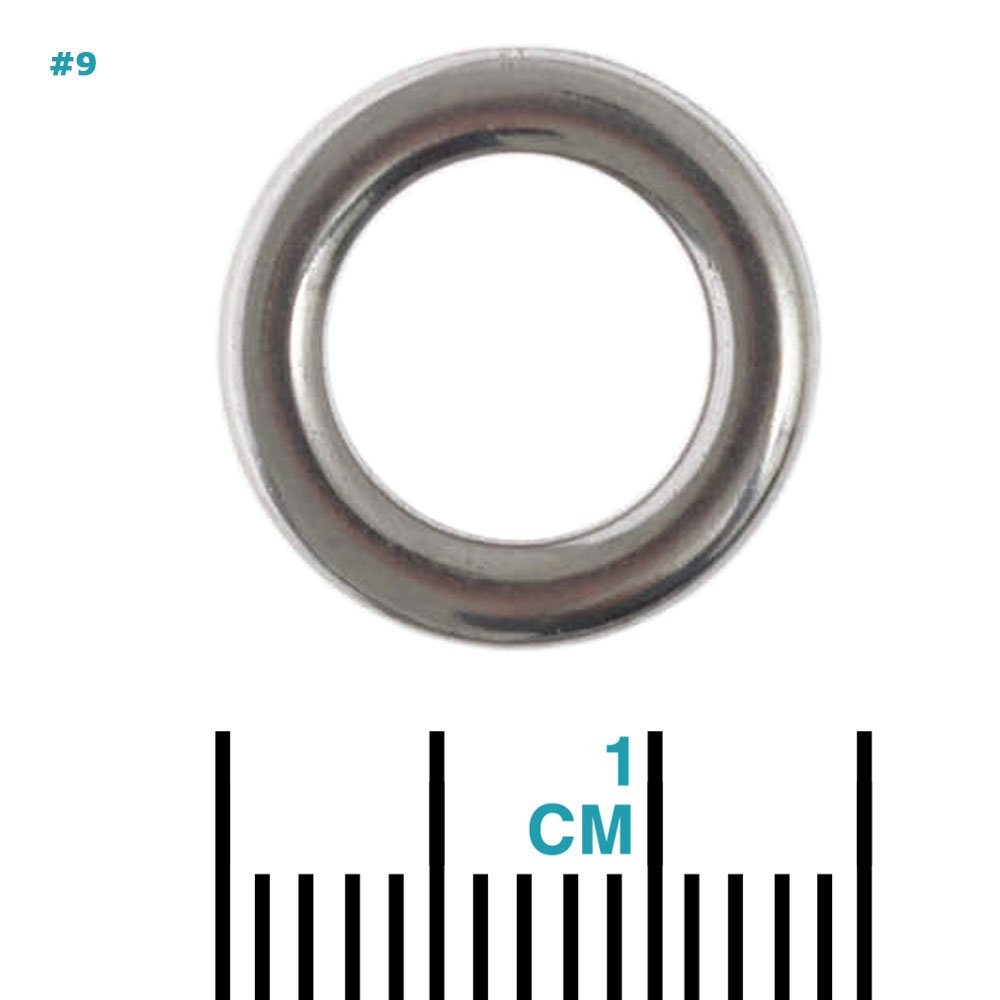NOEBY Heavy Duty Stainless Solid Rings Qty 50
