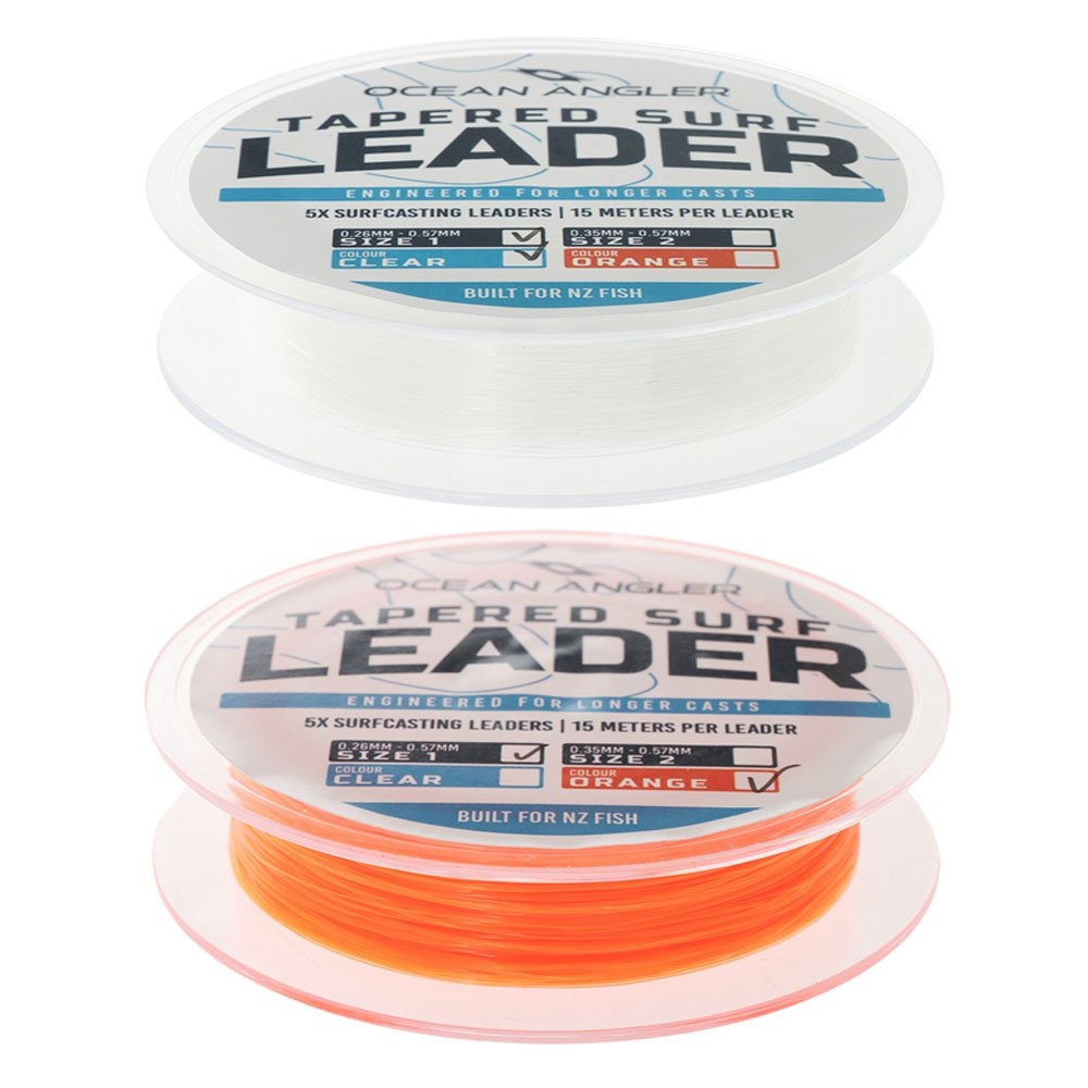 Ocean Angler Tapered Surfcasting Leader 5-Pack 15m
