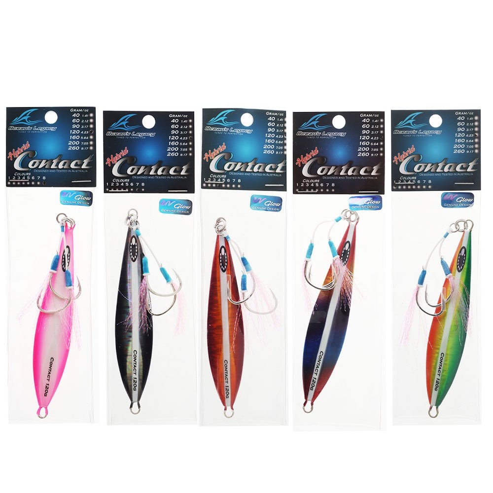 Ocean's Legacy Hybrid Contact Rigged Slow/High Pitch Jig 120g