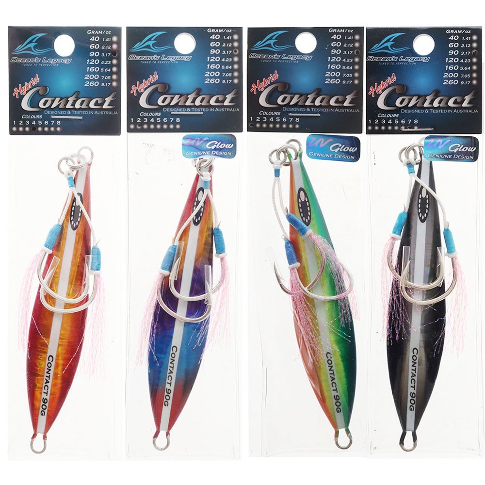 Ocean's Legacy Hybrid Contact Rigged Slow/High Pitch Jig 90g