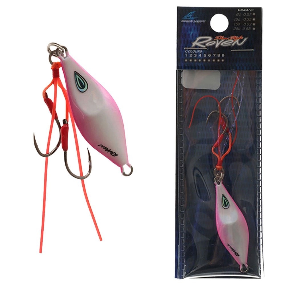 Ocean's Legacy Roven Micro Jig 3g Rigged Hot Pink Glow
