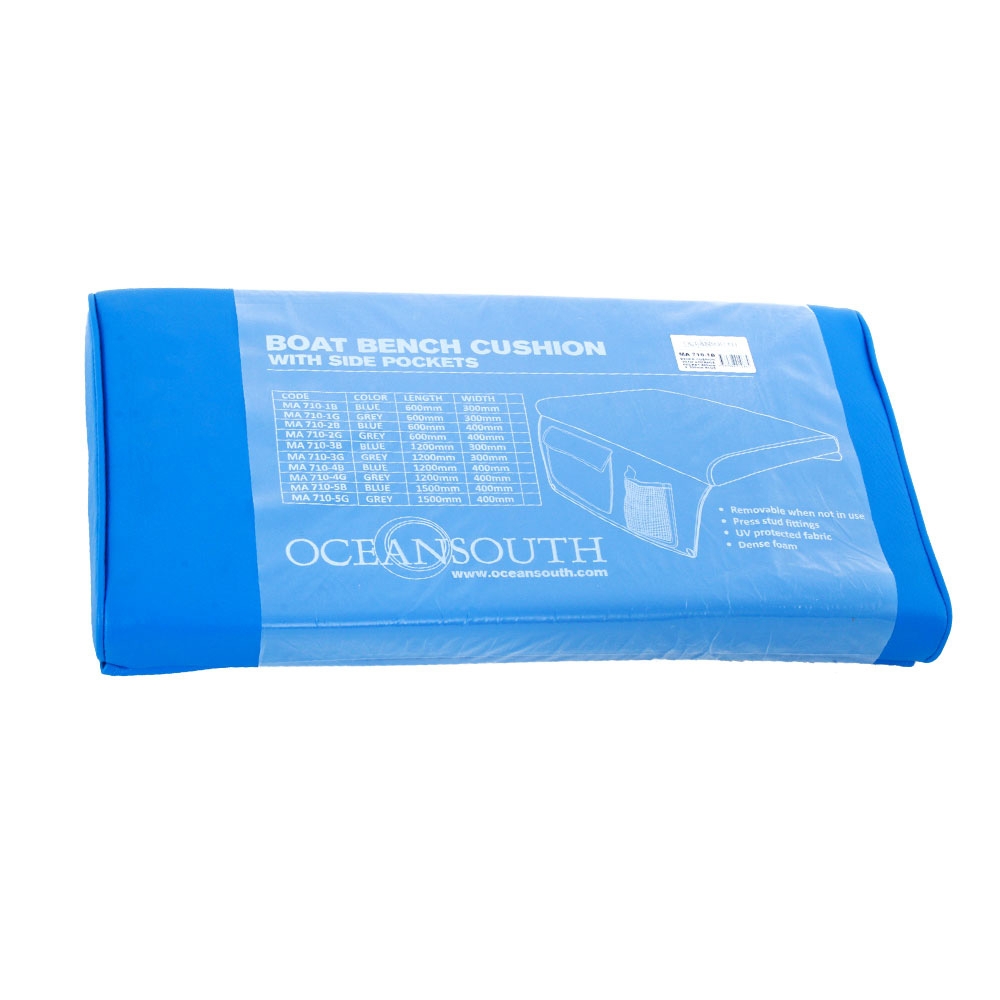 Oceansouth Boat Seat Cushion with Pocket Blue