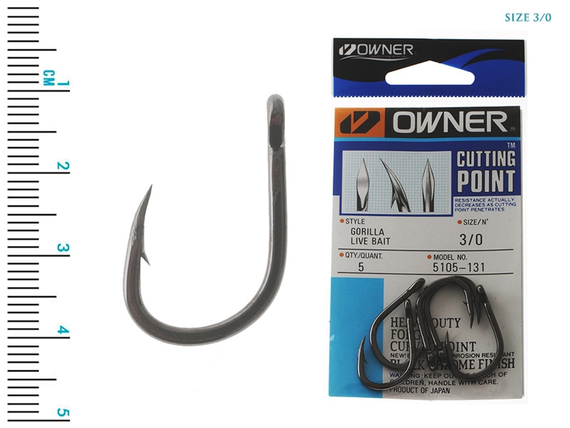 Owner Gorilla Livebait Hooks