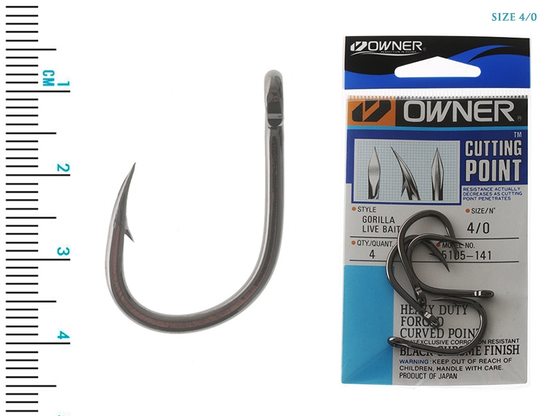 Owner Gorilla Livebait Hooks