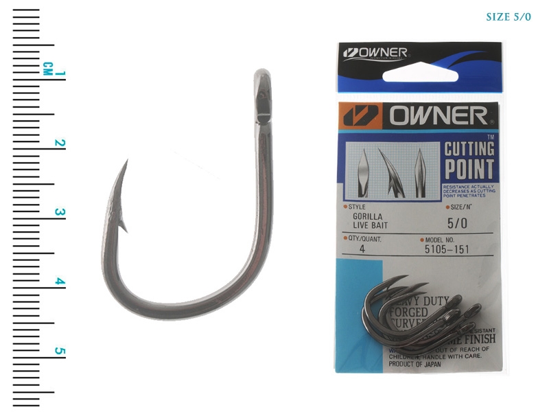 Owner Gorilla Livebait Hooks