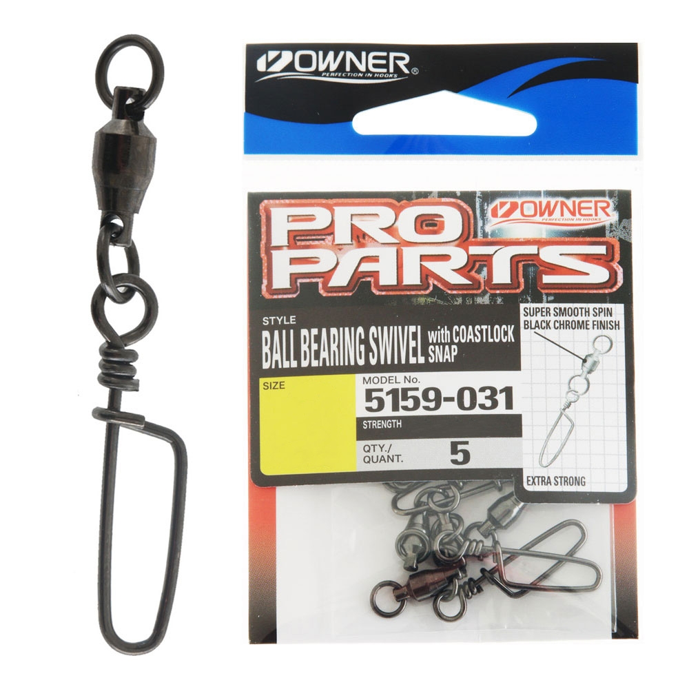 Owner Pro Parts Ball Bearing Coastlock Snap Swivel