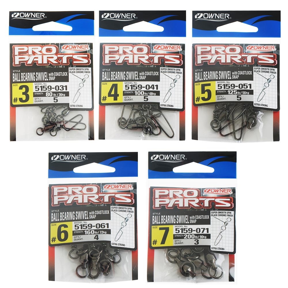 Owner Pro Parts Ball Bearing Coastlock Snap Swivel