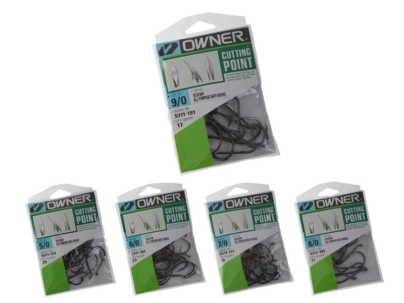 Owner SSW Cutting Point Octopus Bait Hooks Pro Pack