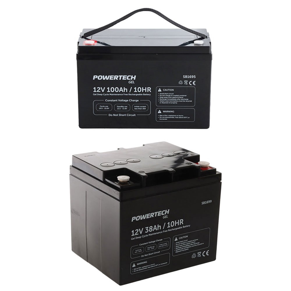 Powertech Deep Cycle Gel Rechargeable Battery 12V 