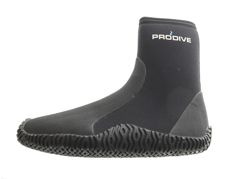 Pro-Dive Rubber Sole Zippered Dive Boots 5mm