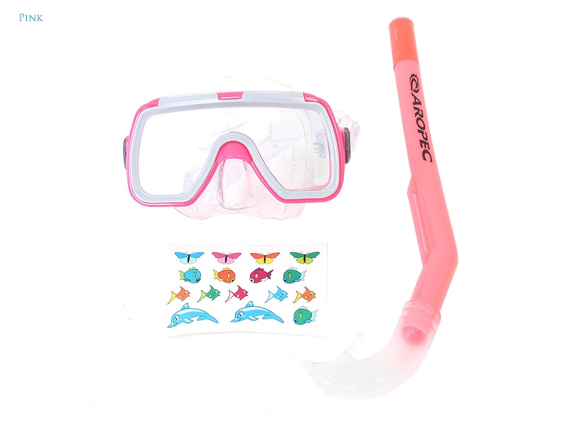 Aropec Kids Mask and Snorkel Set Pink