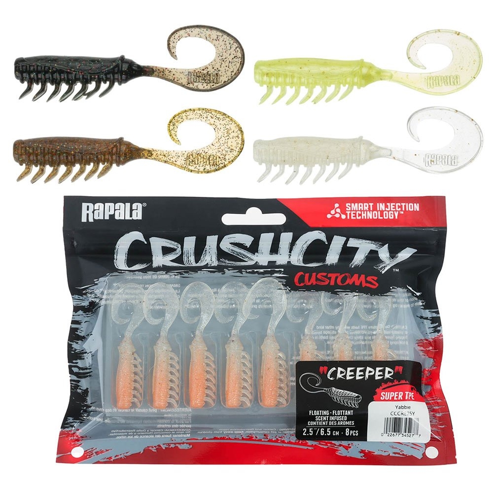Rapala CrushCity Creeper Softbait 6.3cm Qty 8