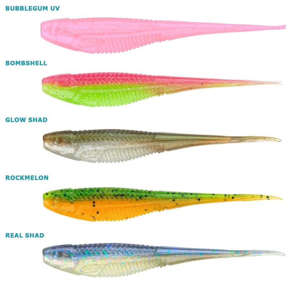 Rapala Crush City The Jerk Soft Bait 12.7cm Qty 5