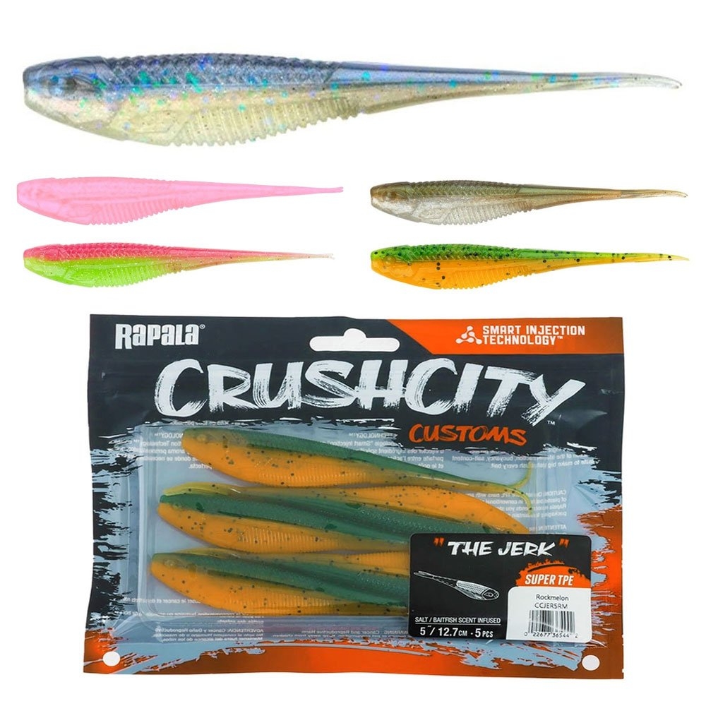 Rapala Crush City The Jerk Soft Bait 5in Qty 5