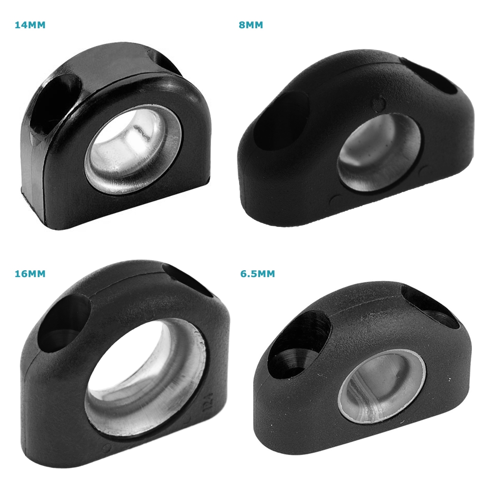 Ronstan Stainless Steel Lined Plastic Fairlead Black