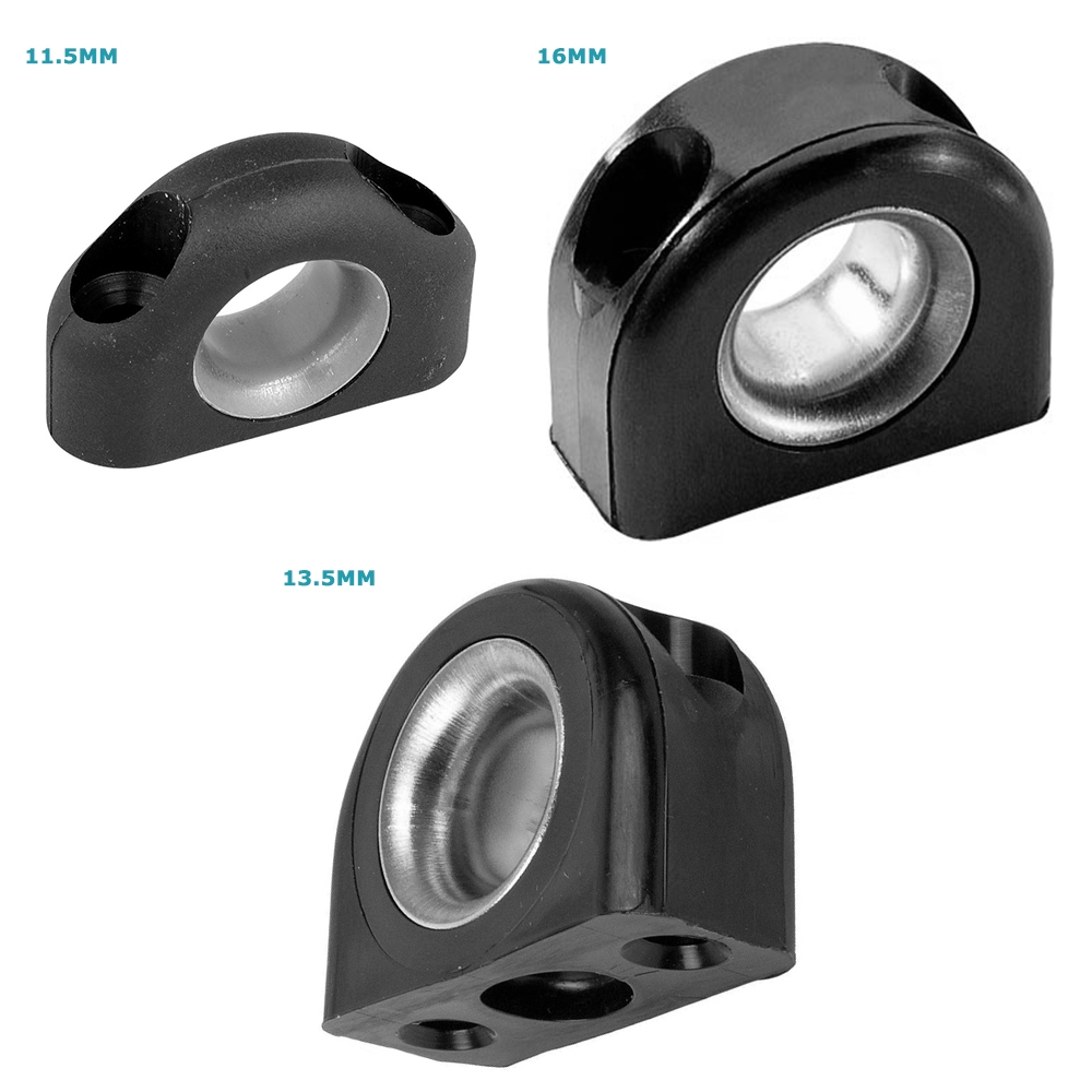 Ronstan Stainless Steel Lined Plastic Fairlead Black